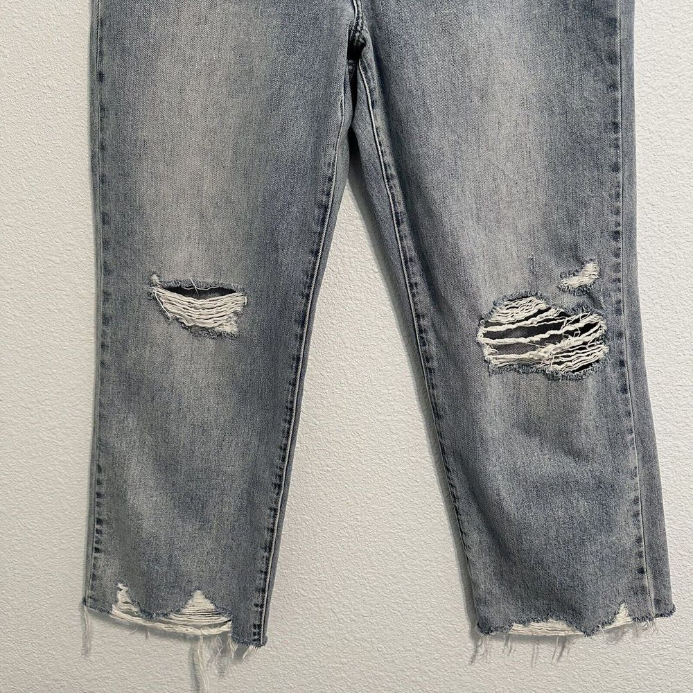 Pistola Cassie High Waist Ripped Crop Straight Leg Jeans In Los Feliz  Size 30 - Picture 3 of 16
